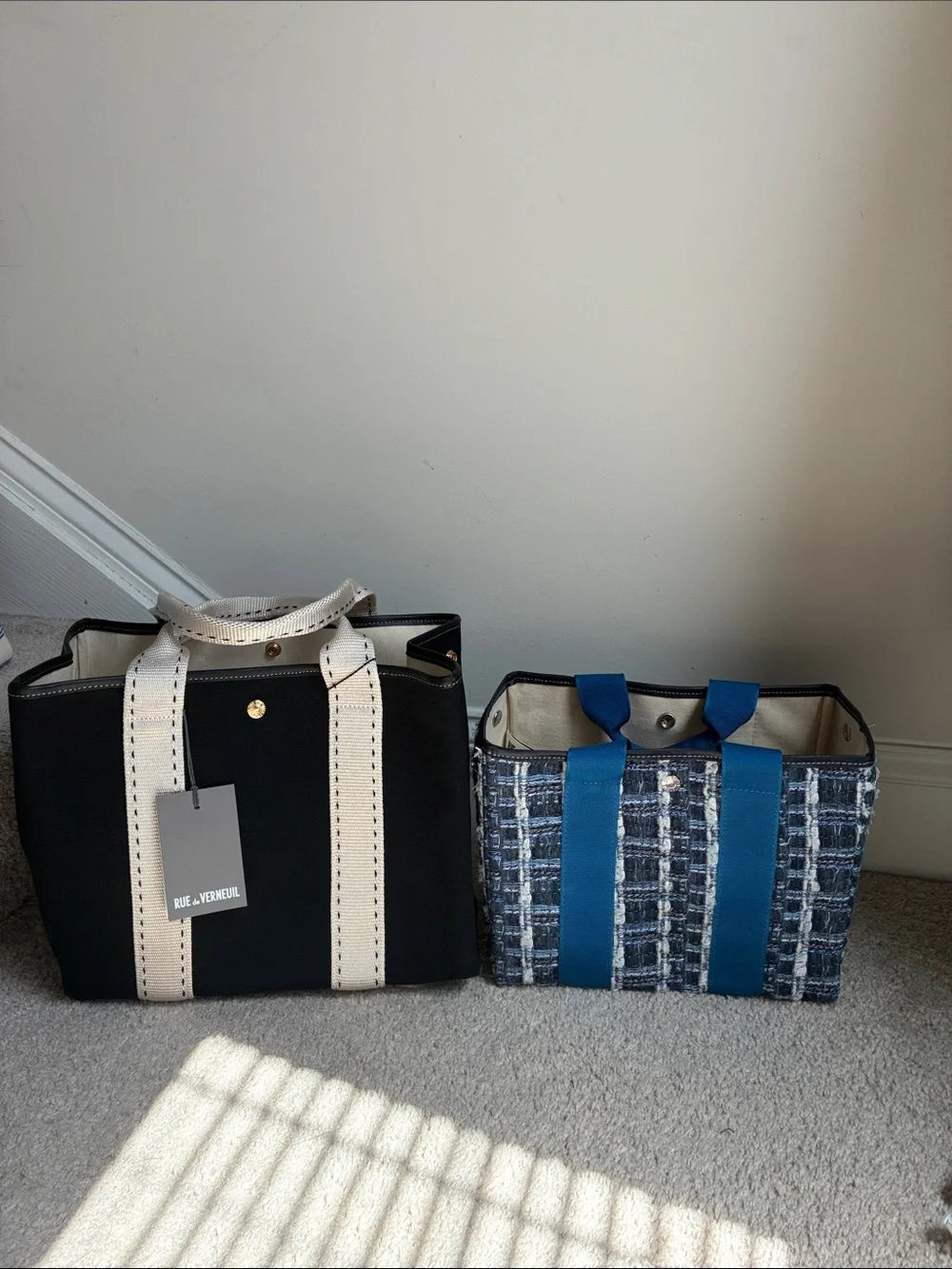 Rue De Verneuil Traversée M Sellier canvas tote bag
